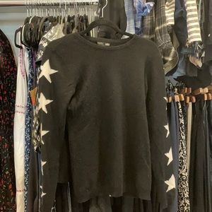 Aqua Cashmere Black Small Sweater